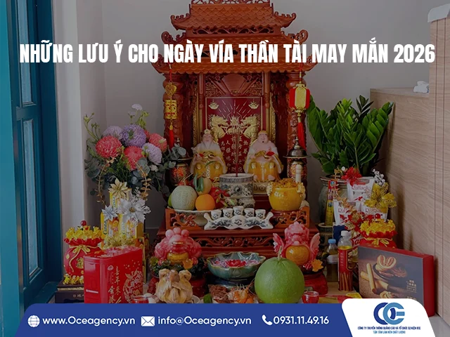 NHỮNG LƯU Ý CHO NGÀY VÍA THẦN TÀI MAY MẮN 2026