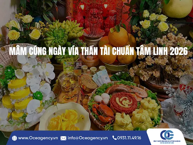 MÂM CÚNG NGÀY VÍA THẦN TÀI CHUẨN TÂM LINH 2026