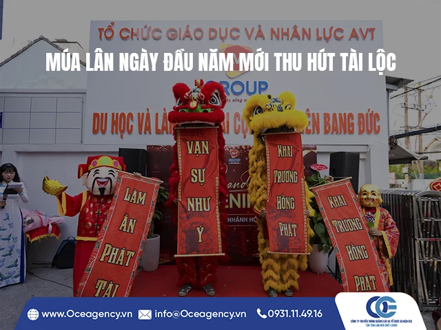 MÚA LÂN NGÀY ĐẦU NĂM MỚI THU HÚT TÀI LỘC