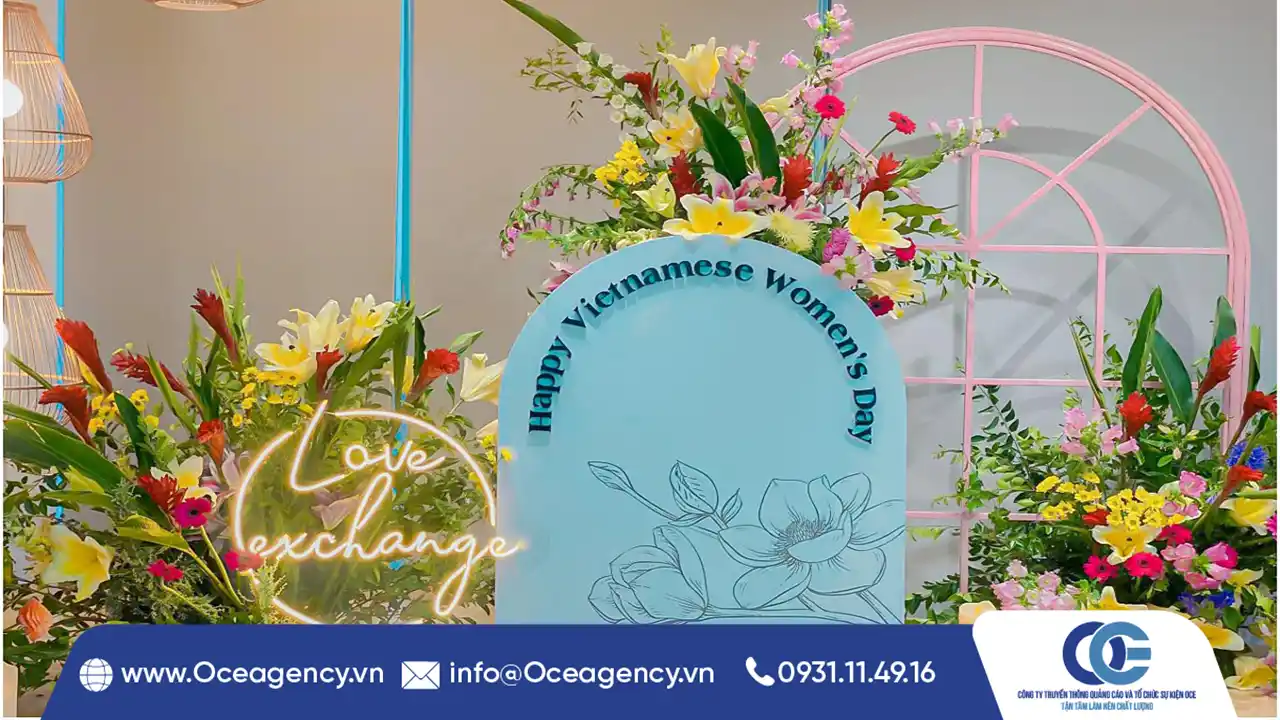 GỢI Ý MẪU BACKDROP NGÀY 8/3 SIÊU XINH TẠI DOANH NGHIỆP