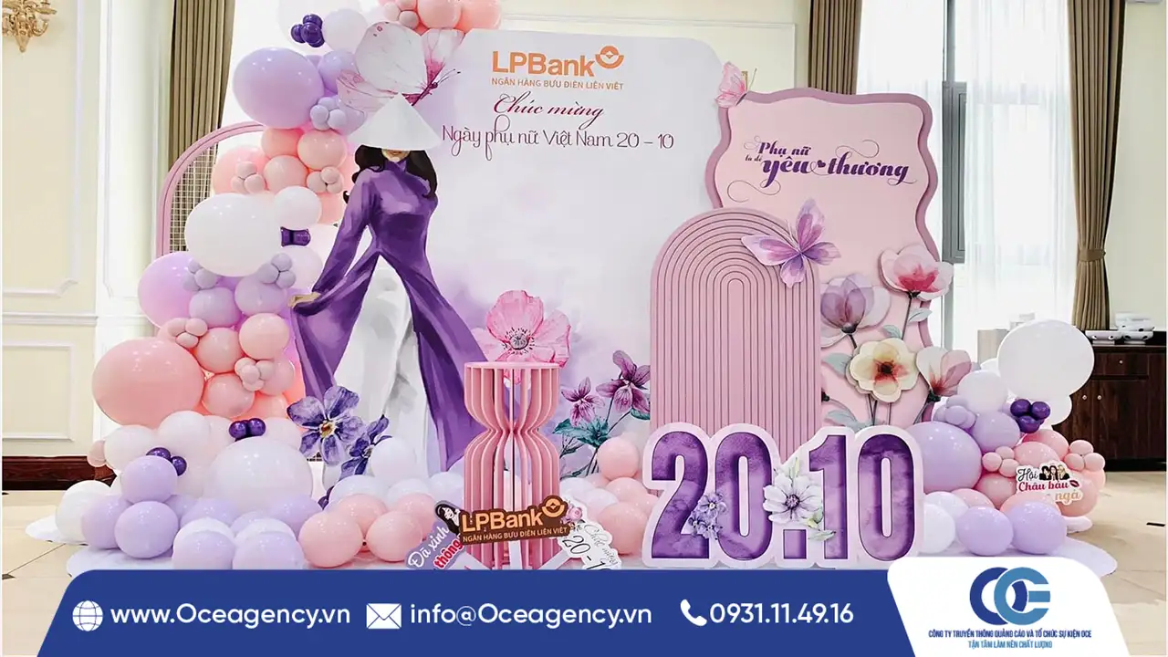 GỢI Ý MẪU BACKDROP NGÀY 8/3 SIÊU XINH TẠI DOANH NGHIỆP