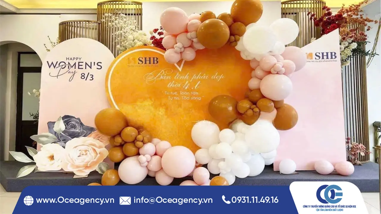 GỢI Ý MẪU BACKDROP NGÀY 8/3 SIÊU XINH TẠI DOANH NGHIỆP