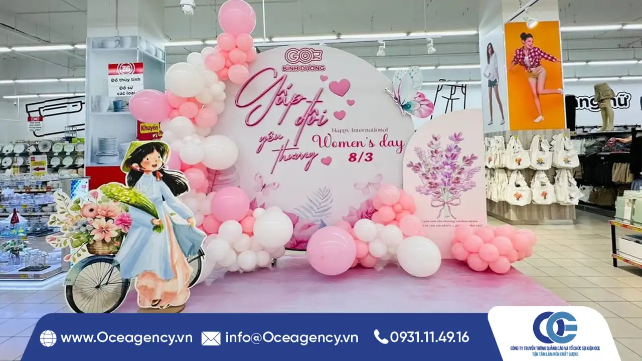 GỢI Ý MẪU BACKDROP NGÀY 8/3 SIÊU XINH TẠI DOANH NGHIỆP