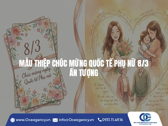 MẪU THIỆP CHÚC MỪNG QUỐC TẾ PHỤ NỮ 8/3 ẤN TƯỢNG