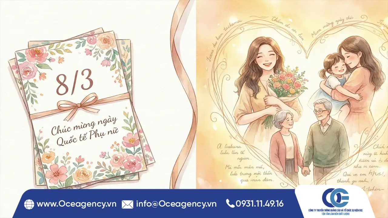 MẪU THIỆP CH&Uacute;C MỪNG QUỐC TẾ PHỤ NỮ 8/3 ẤN TƯỢNG