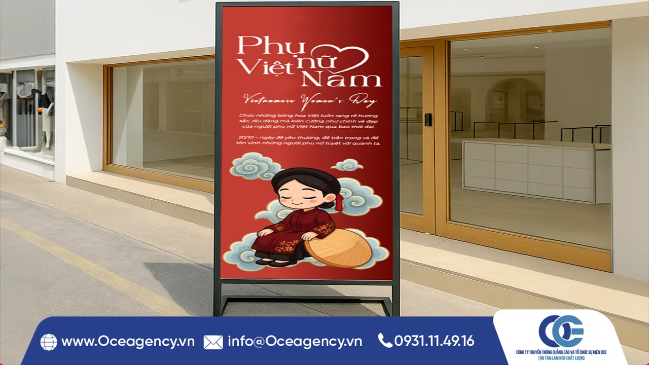 MẪU STANDEE &ndash; PHOTO BOOTH 8/3 THU H&Uacute;T CHECK-IN