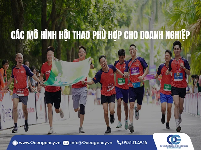 CÁC MÔ HÌNH HỘI THAO PHÙ HỢP CHO DOANH NGHIỆP