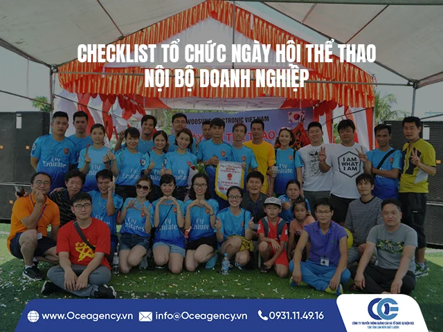 CHECKLIST TỔ CHỨC NGÀY HỘI THỂ THAO NỘI BỘ DOANH NGHIỆP