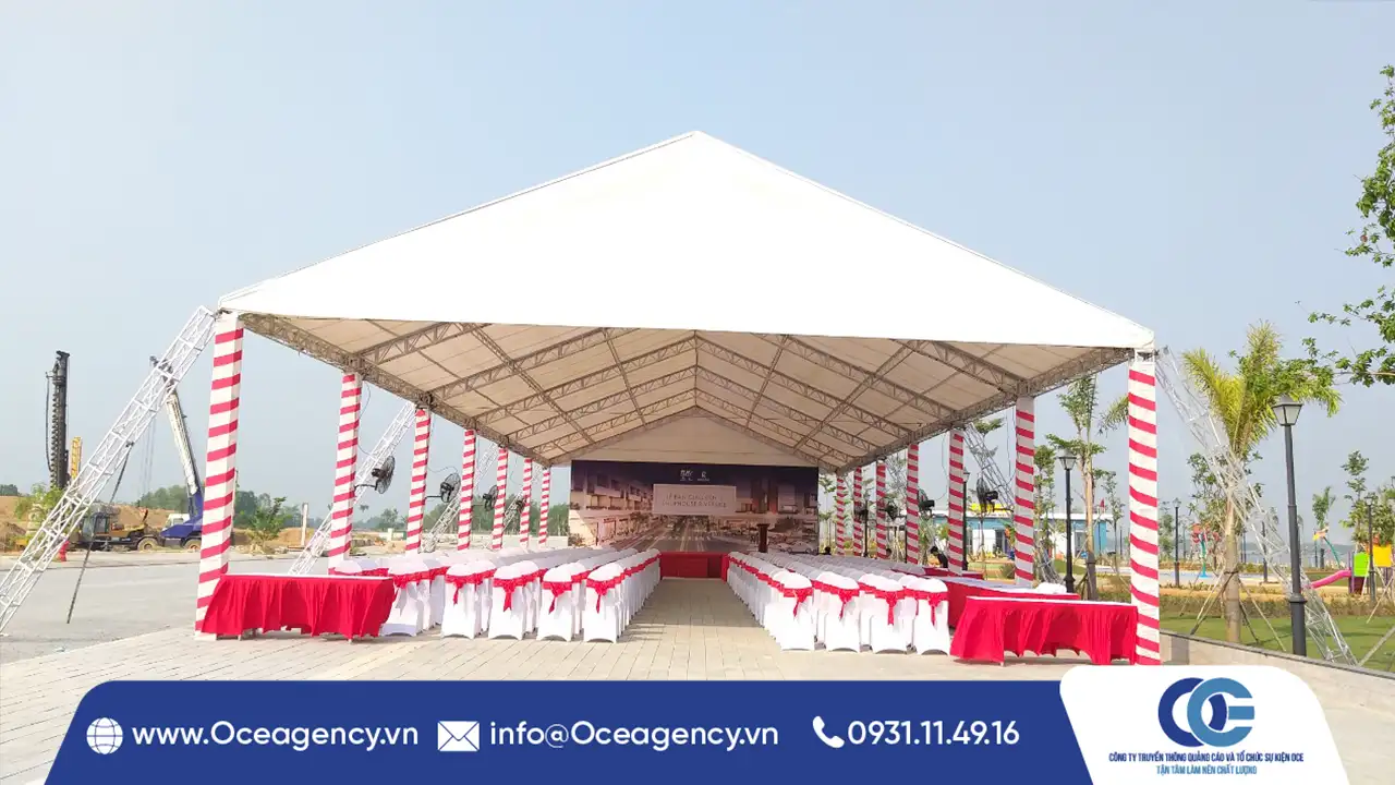 NH&Agrave; BẠT &ndash; GIẢI PH&Aacute;P KH&Ocirc;NG GIAN EVENT NGO&Agrave;I TRỜI