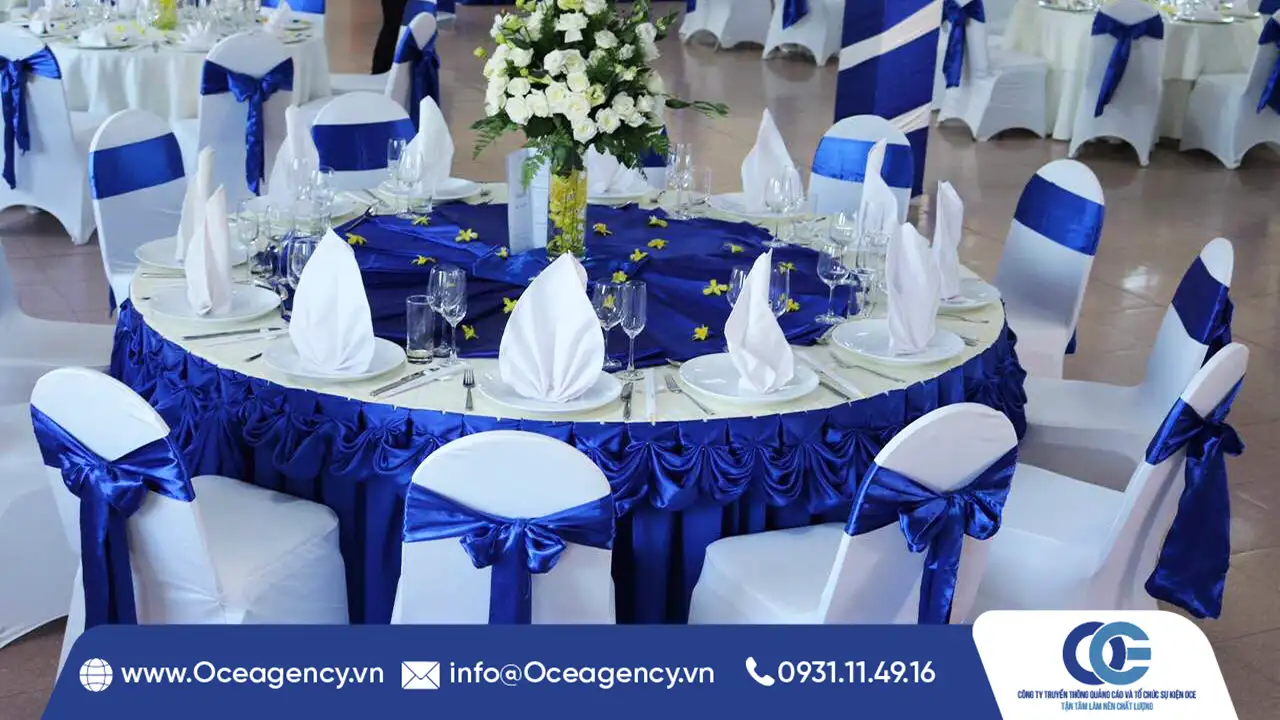THUÊ BÀN TRÒN BANQUET TIÊU CHUẨN 5 SAO TP.HCM