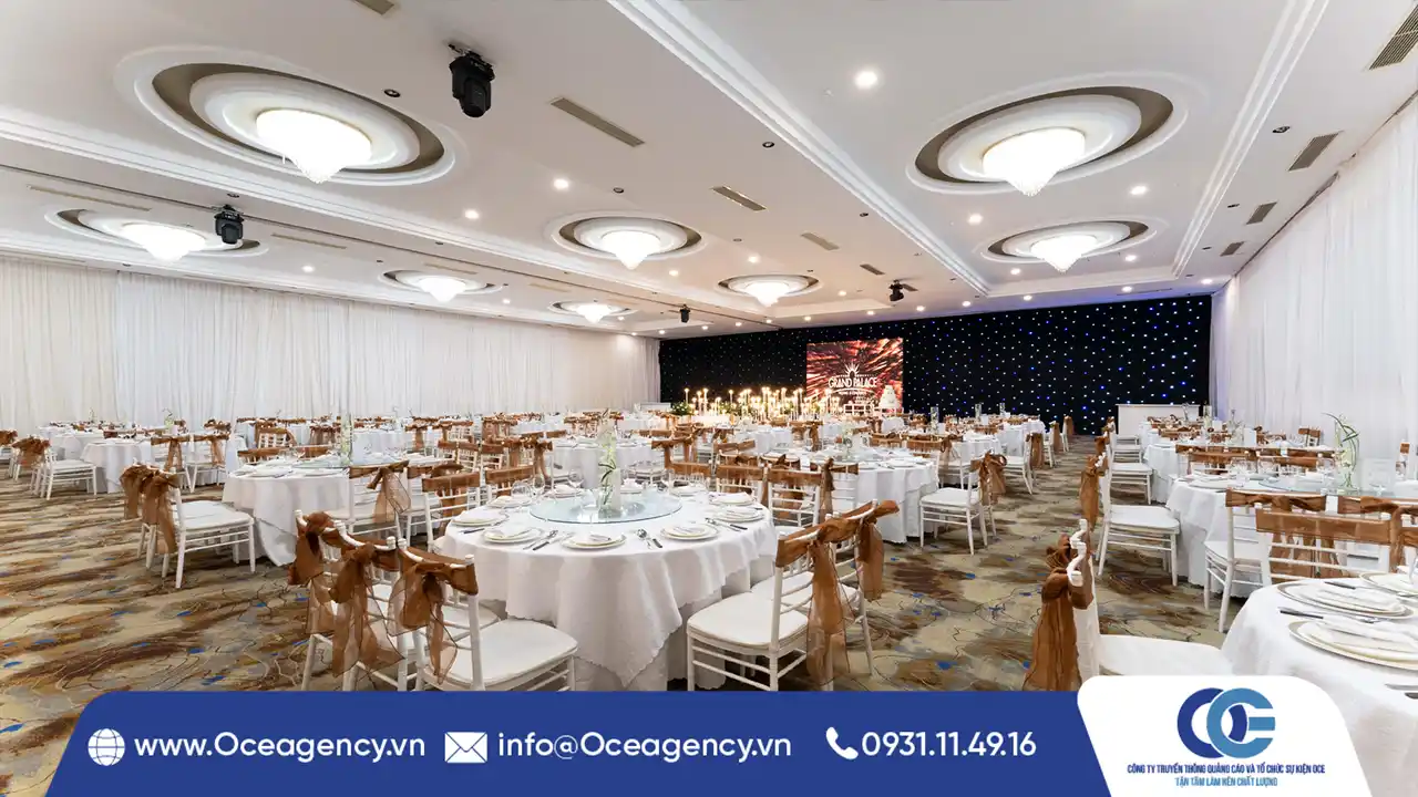 THUÊ BÀN TRÒN BANQUET TIÊU CHUẨN 5 SAO TP.HCM