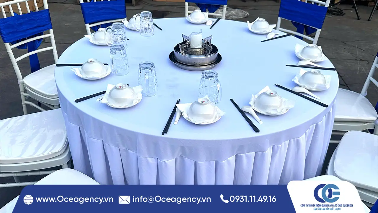 CHO THUÊ BÀN GHẾ – CHÉN DĨA QUẬN 12 | OCE AGENCY