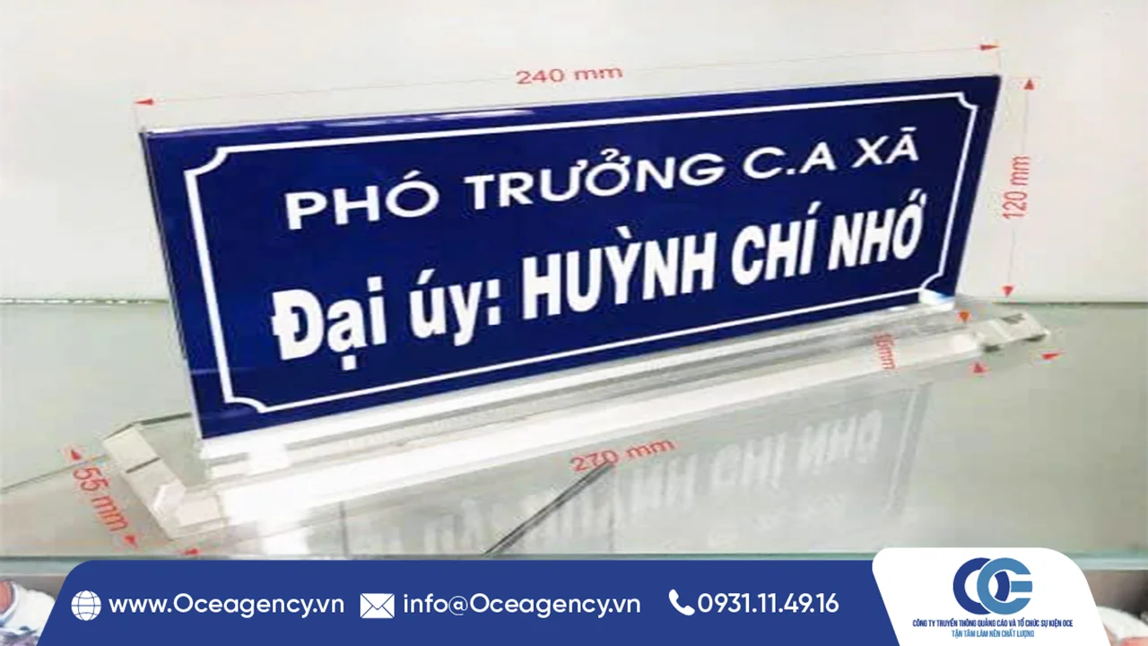 CHO THUÊ BẢNG TÊN ĐỂ BÀN SỰ KIỆN CHUYÊN NGHIỆP