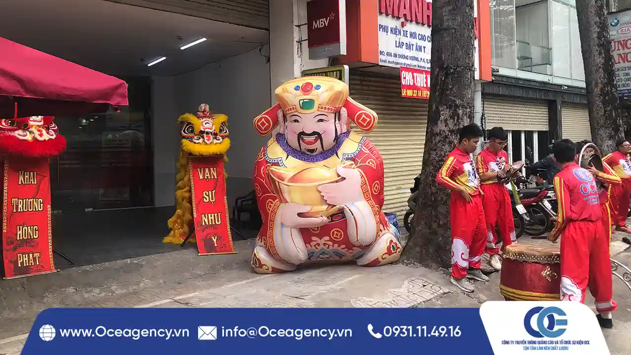 CHO THUÊ RỐI HƠI KHAI TRƯƠNG, QUẢNG CÁO| OCE AGENCY