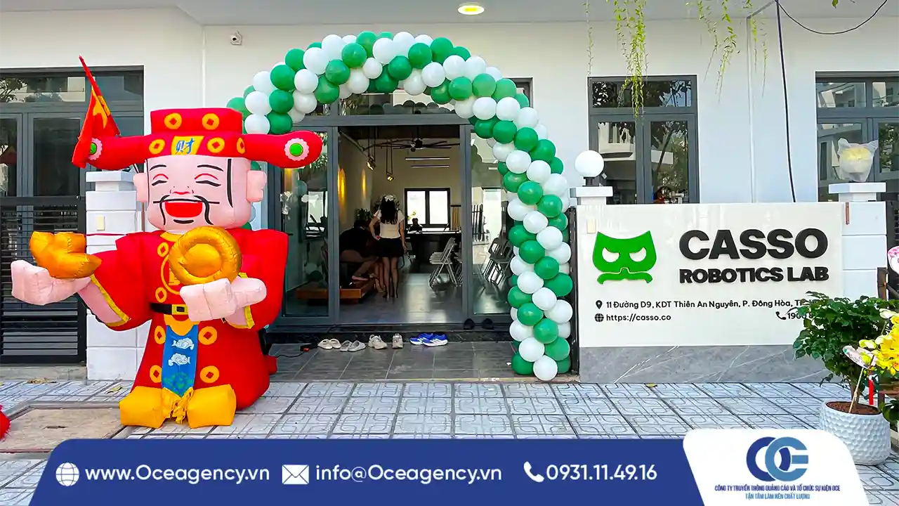 CHO THUÊ RỐI HƠI KHAI TRƯƠNG, QUẢNG CÁO| OCE AGENCY
