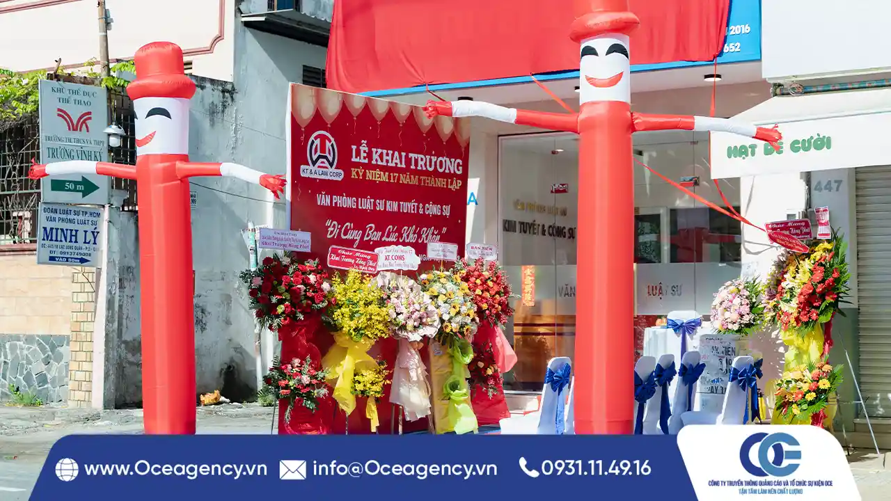 CHO THUÊ RỐI HƠI KHAI TRƯƠNG, QUẢNG CÁO| OCE AGENCY