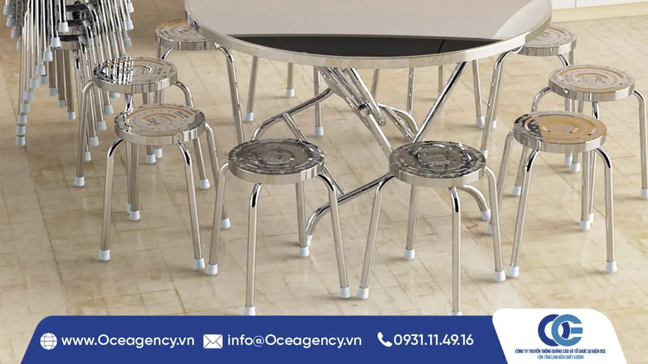 CHO THUÊ GHẾ INOX SỰ KIỆN GIÁ TỐT | OCE AGENCY