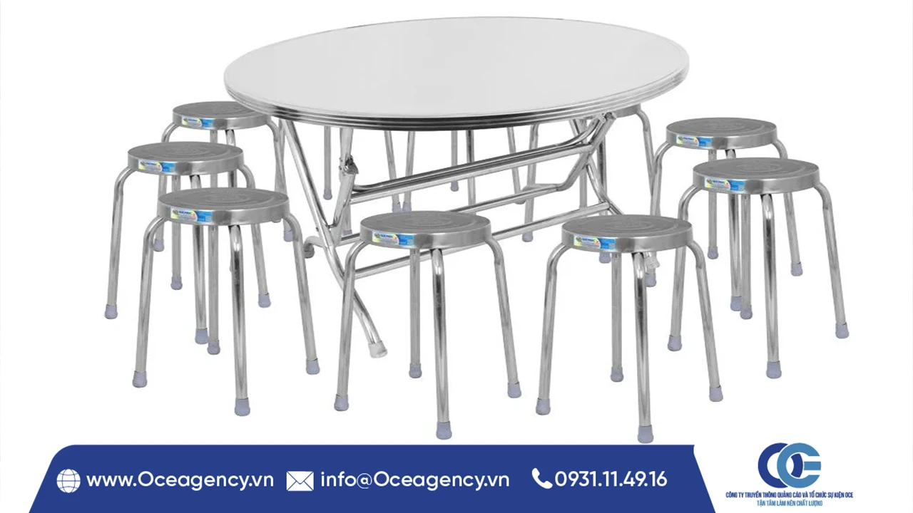 CHO THUÊ GHẾ INOX SỰ KIỆN GIÁ TỐT | OCE AGENCY
