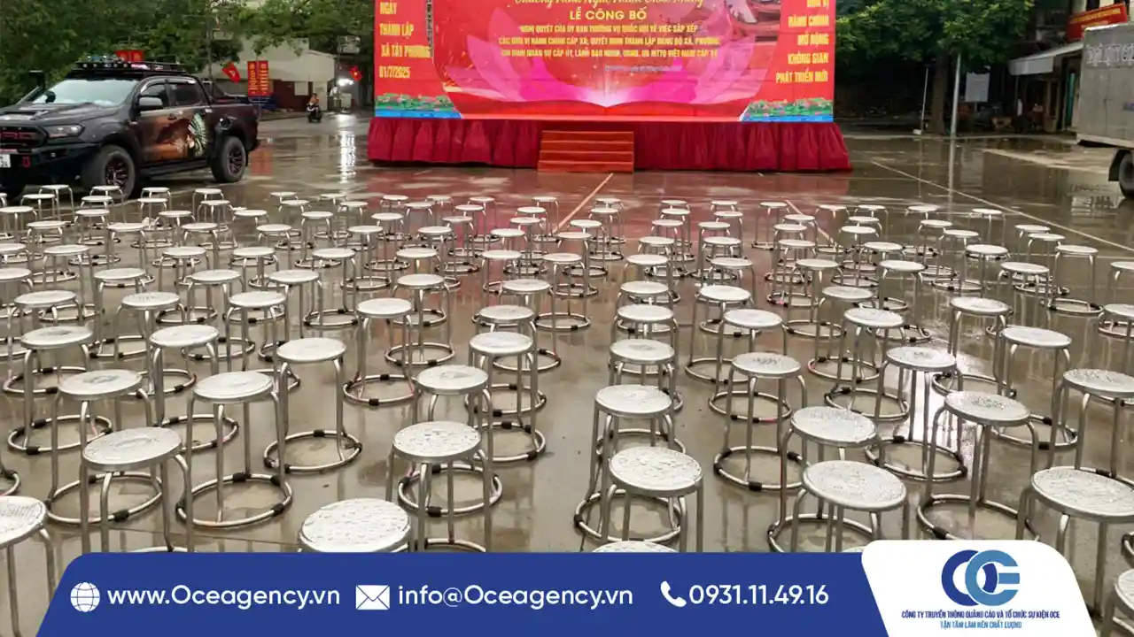 CHO THUÊ GHẾ INOX SỰ KIỆN GIÁ TỐT | OCE AGENCY