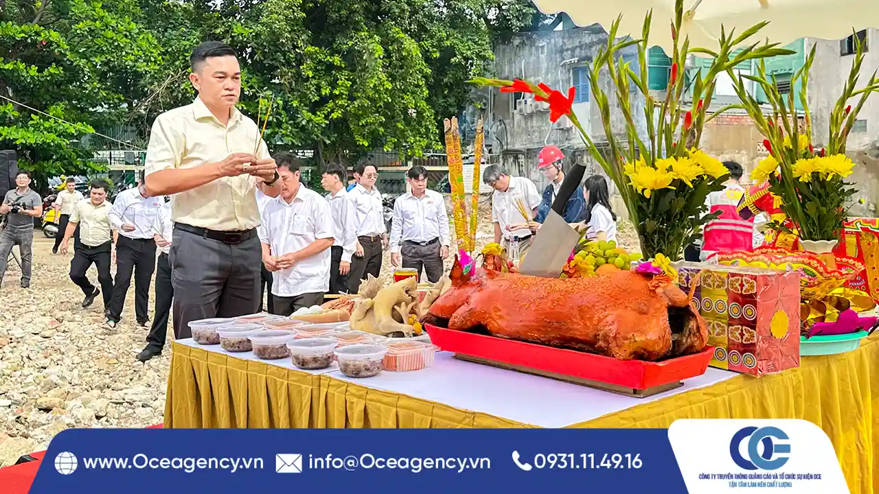 TỔ CHỨC LỄ KHỞI CÔNG CÔNG TRÌNH TRỌN GÓI | OCE AGENCY