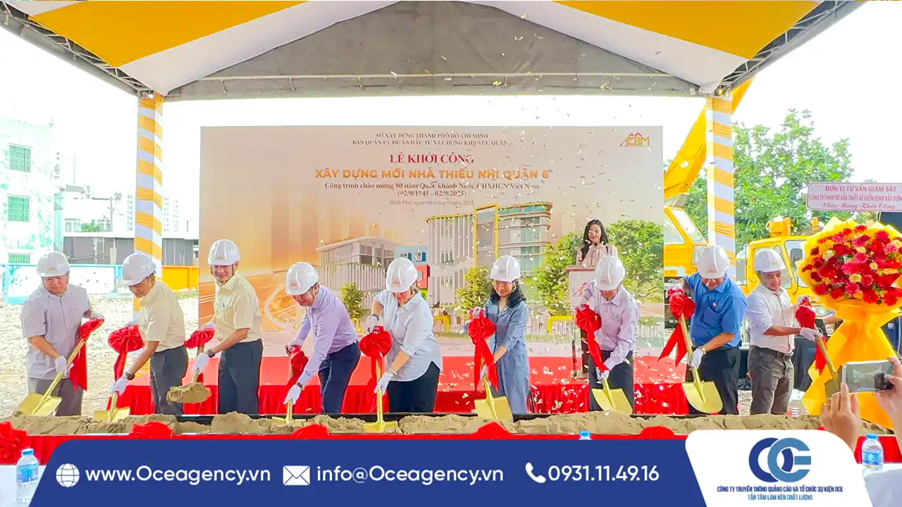 TỔ CHỨC LỄ KHỞI CÔNG CÔNG TRÌNH TRỌN GÓI | OCE AGENCY
