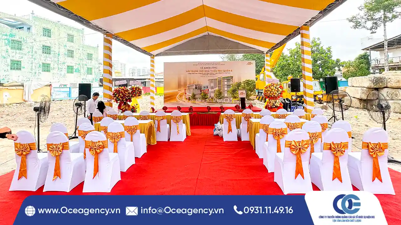 TỔ CHỨC LỄ KHỞI CÔNG CÔNG TRÌNH TRỌN GÓI | OCE AGENCY