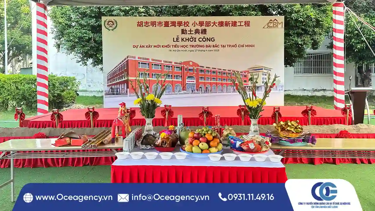 TỔ CHỨC LỄ KHỞI CÔNG CÔNG TRÌNH TRỌN GÓI | OCE AGENCY
