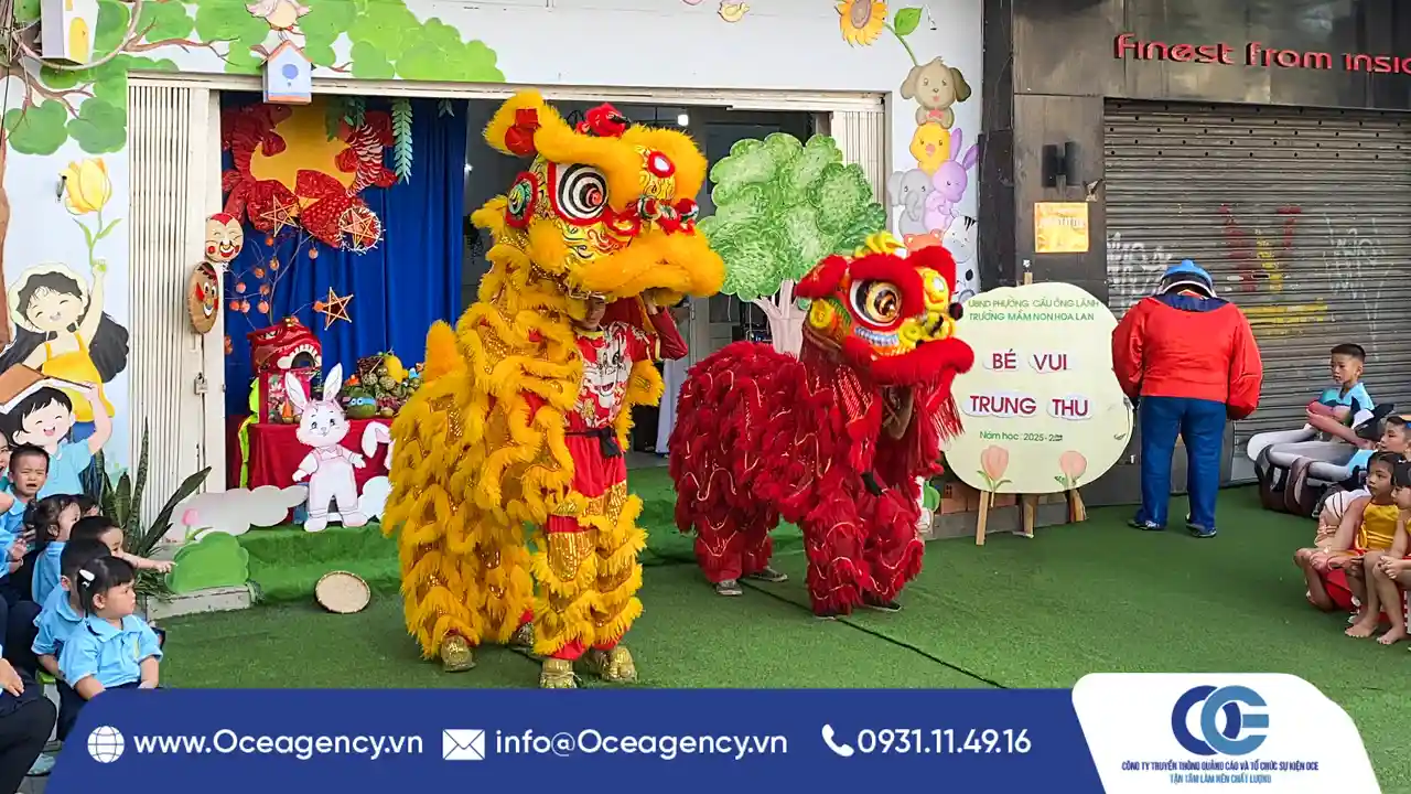 Cung cấp m&uacute;a l&acirc;n trung thu trường mầm non Hoa Lan