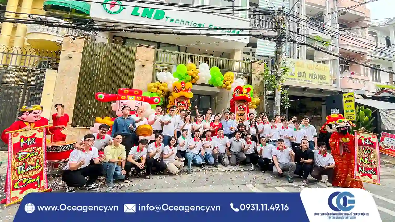 TỔ CHỨC LỄ KHAI TRƯƠNG CÔNG TY LND TẠI TP.HCM