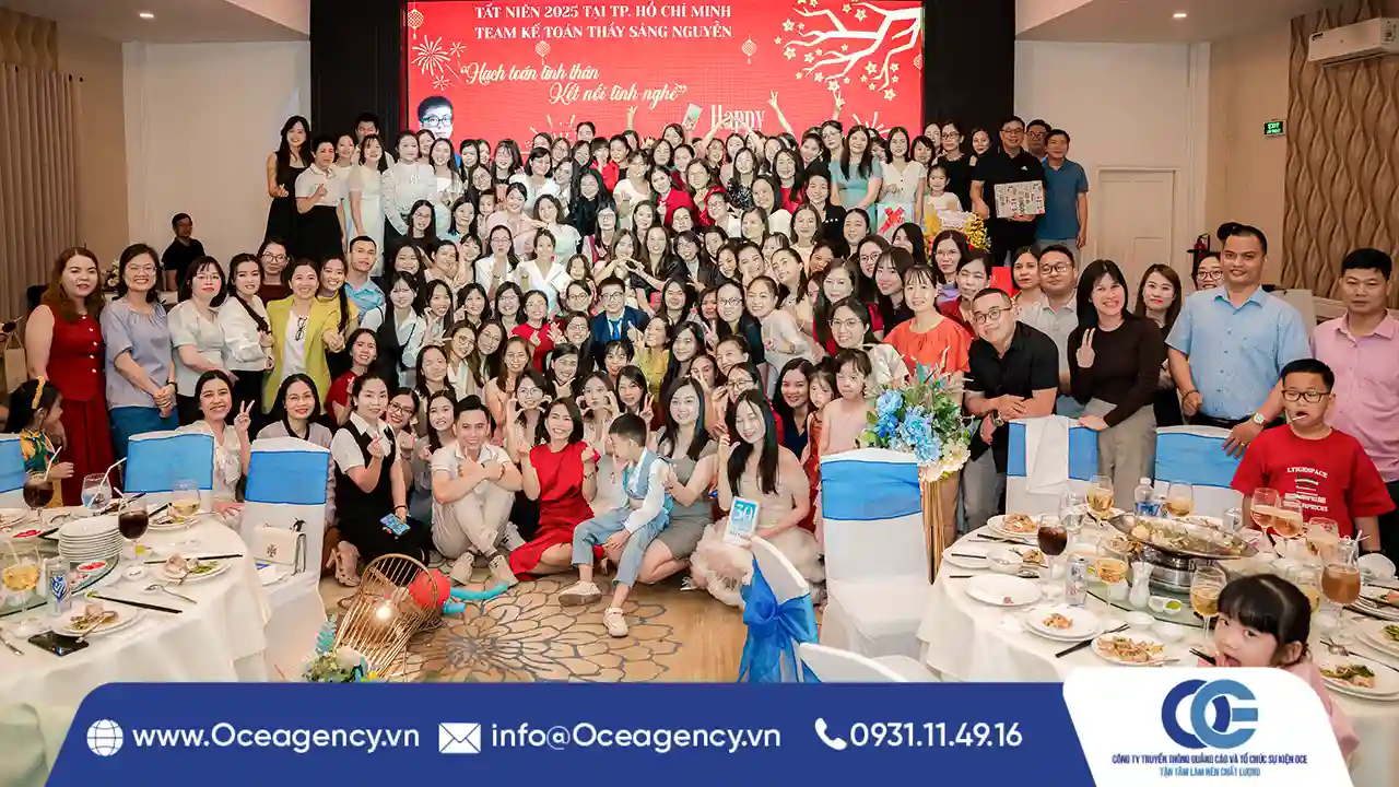 TỔ CHỨC TIỆC TẤT NIÊN TEAM KẾ TOÁN NGUYỄN SÁNG