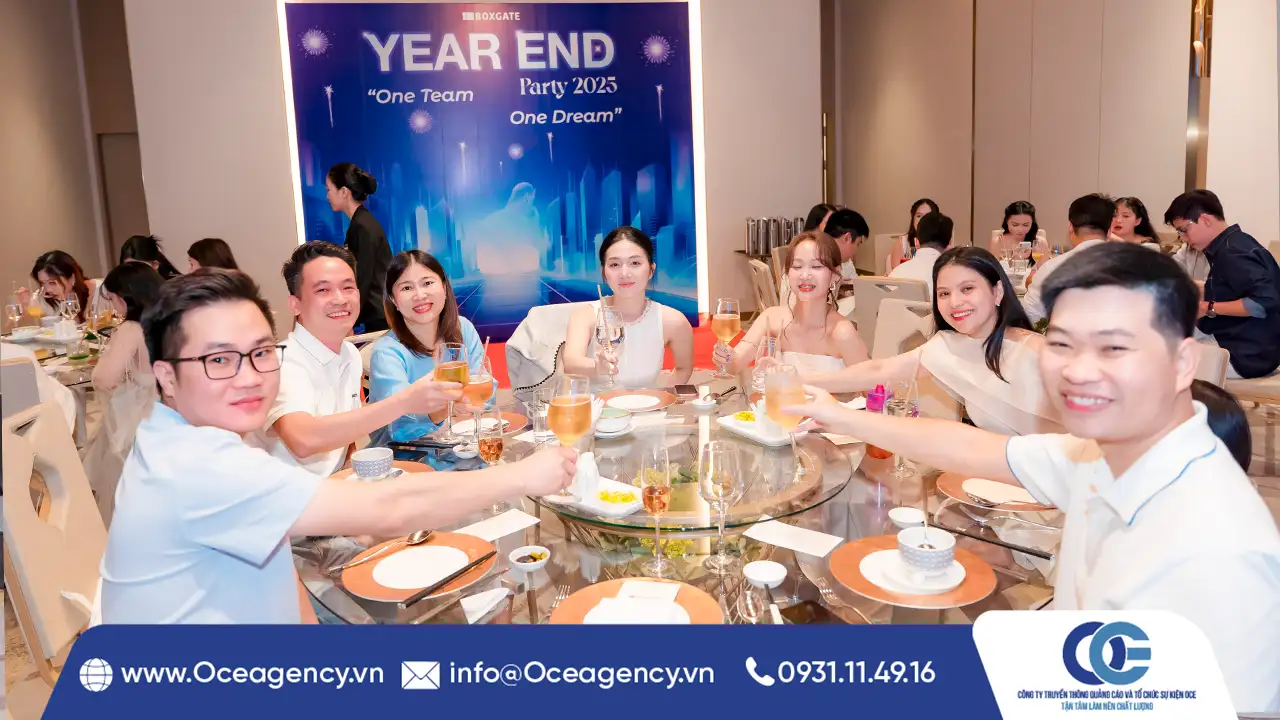 TỔ CHỨC YEAR END PARTY CÔNG TY BOXGATE