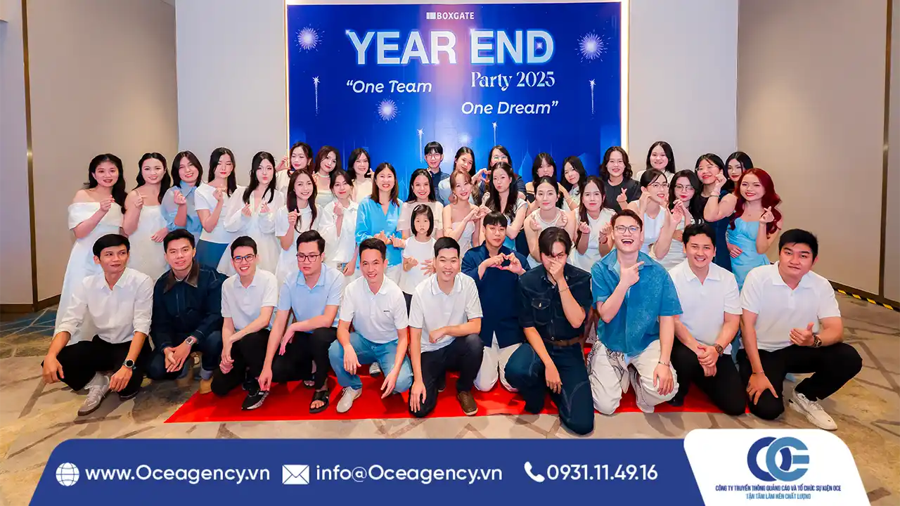 TỔ CHỨC YEAR END PARTY CÔNG TY BOXGATE