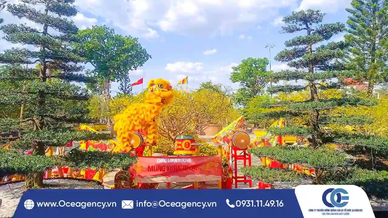 DỊCH VỤ MÚA LÂN KHAI XUÂN CHÙA LONG HƯƠNG