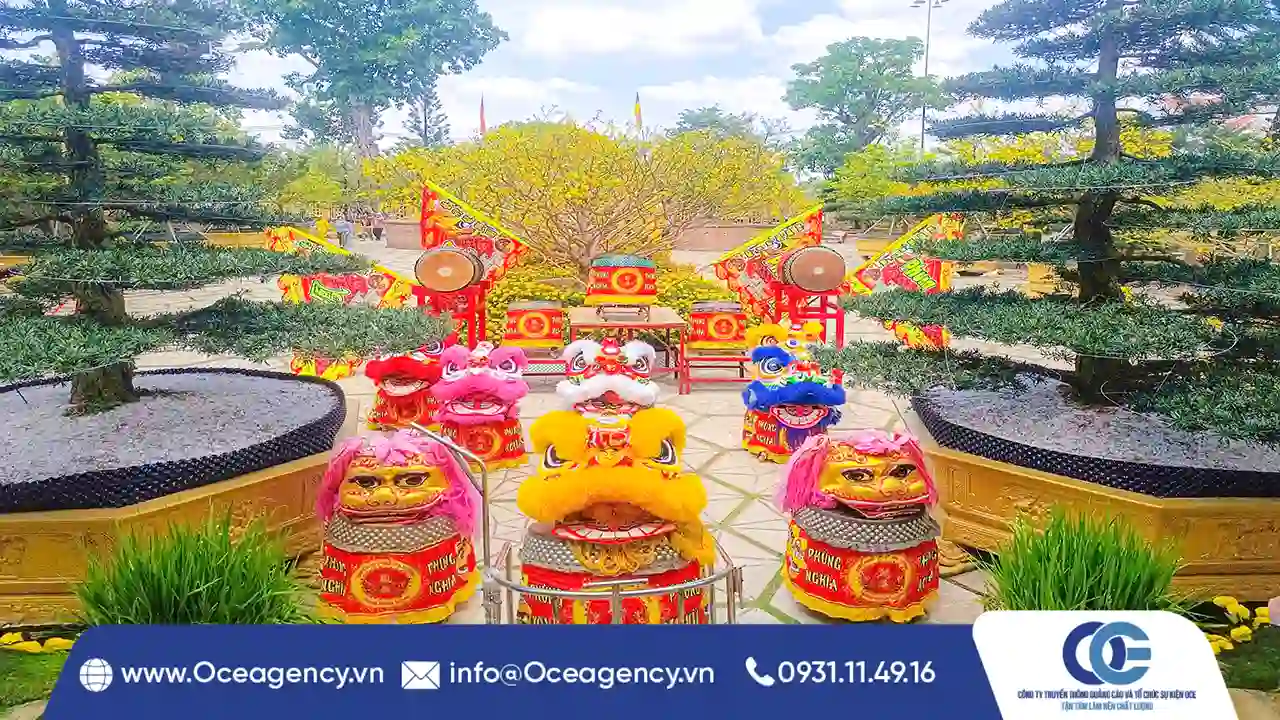 DỊCH VỤ MÚA LÂN KHAI XUÂN CHÙA LONG HƯƠNG