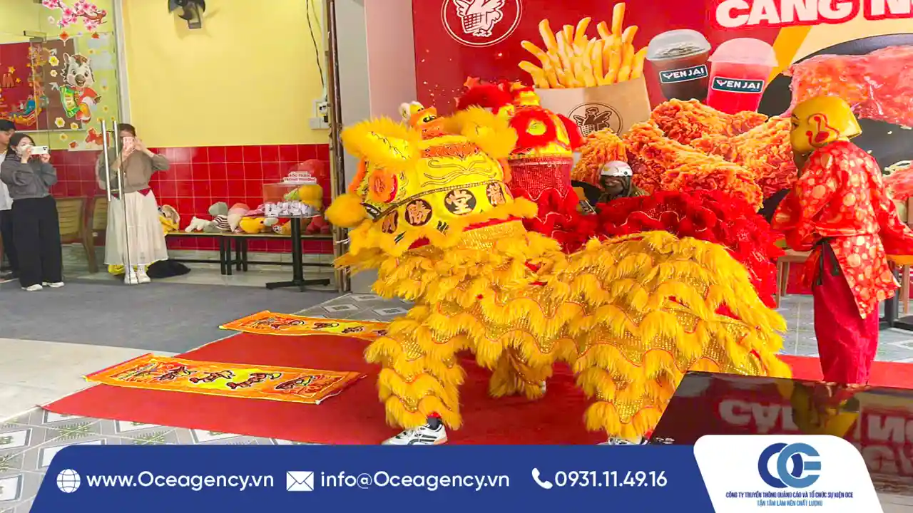 CUNG CẤP MÚA LÂN KHAI TRƯƠNG FIVE STAR CẦN THƠ