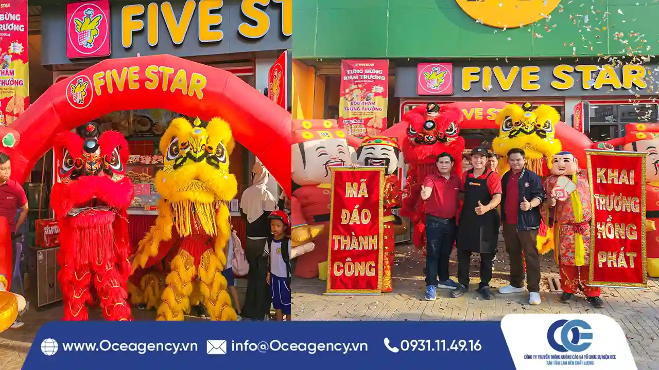 CUNG CẤP MÚA LÂN KHAI TRƯƠNG FIVE STAR TÂY NINH