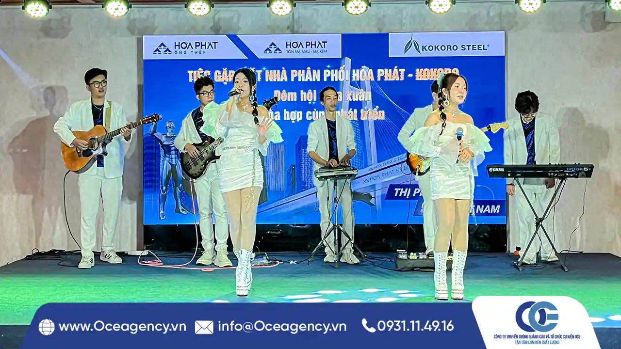CUNG CẤP BAND NHẠC BIỂU DIỄN TIỆC THÂN MẬT HÒA PHÁT - KOKORO