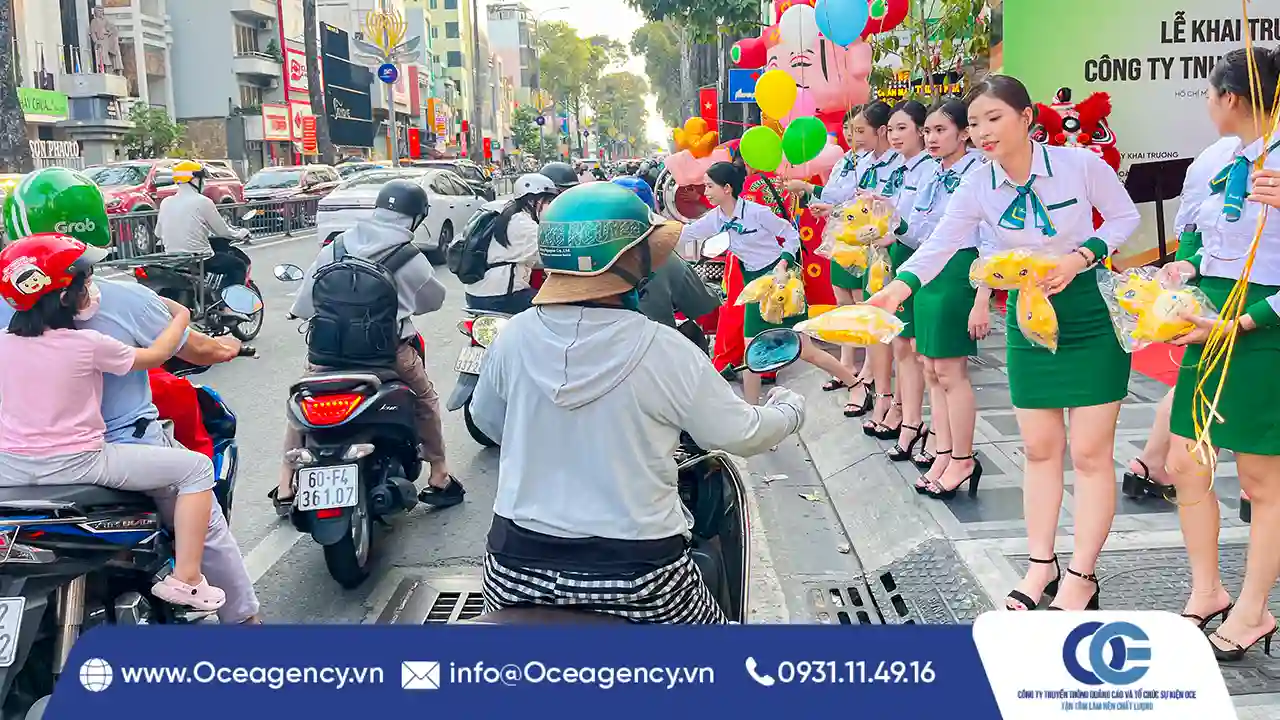 CUNG CẤP PG LỄ KHAI TRƯƠNG CÔNG TY XANH VISA TP.HCM
