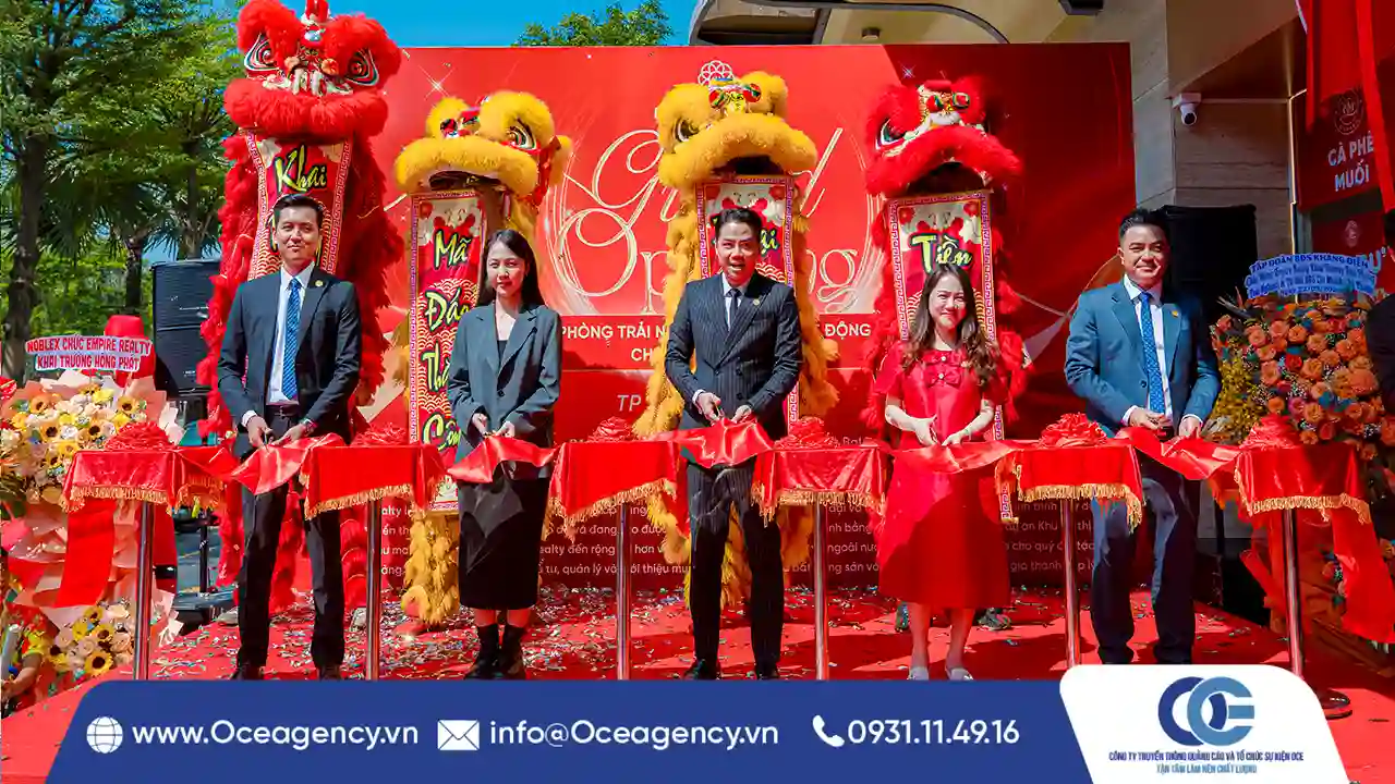 TỔ CHỨC LỄ KHAI TRƯƠNG VĂN PHÒNG EMPIRE REALTY TP.HCM