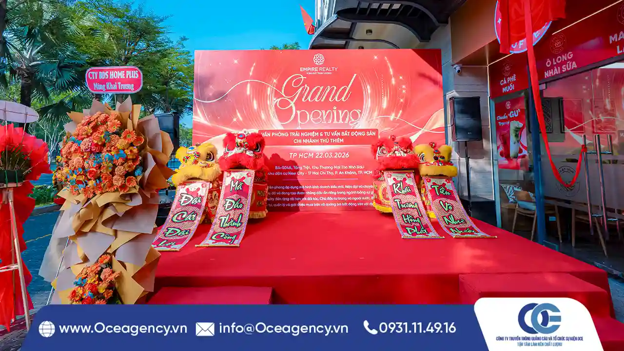 TỔ CHỨC LỄ KHAI TRƯƠNG VĂN PHÒNG EMPIRE REALTY TP.HCM