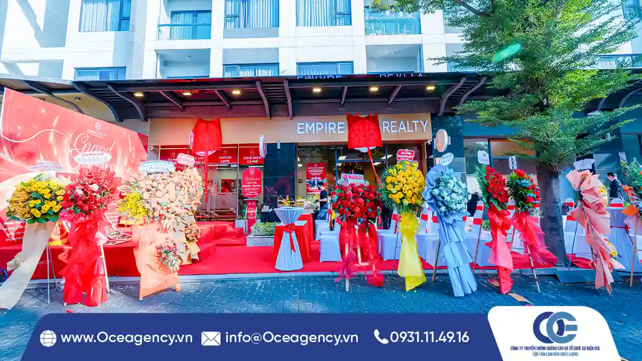 TỔ CHỨC LỄ KHAI TRƯƠNG VĂN PHÒNG EMPIRE REALTY TP.HCM