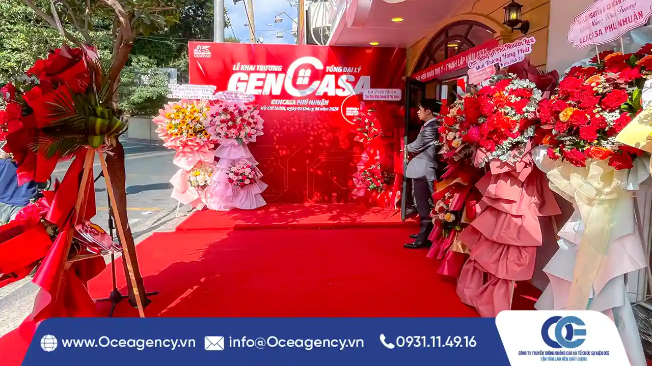 DỊCH VỤ TỔ CHỨC LỄ KHAI TRƯƠNG VĂN PHÒNG GENCASA