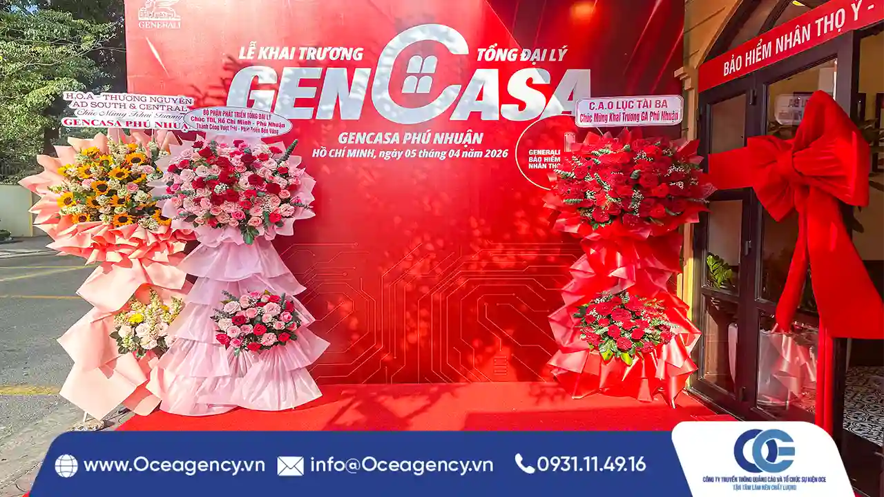 DỊCH VỤ TỔ CHỨC LỄ KHAI TRƯƠNG VĂN PHÒNG GENCASA