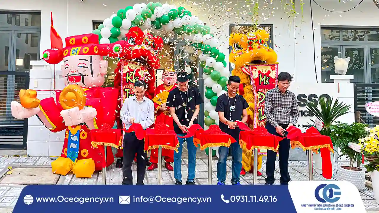 TỔ CHỨC SỰ KIỆN KHAI TRƯƠNG CÔNG TY CASSO TẠI BÌNH DƯƠNG