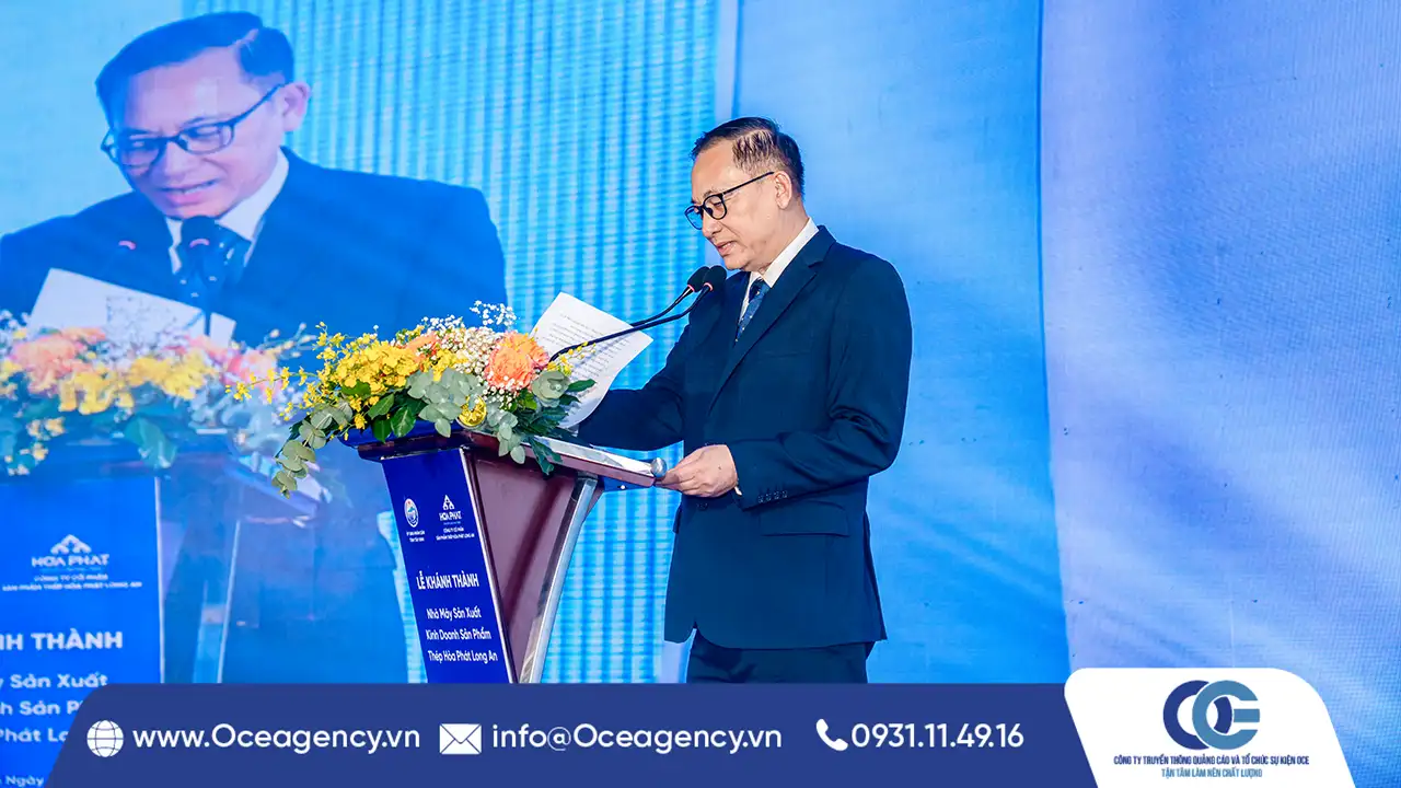 TỔ CHỨC LỄ KHÁNH THÀNH NHÀ MÁY ỐNG THÉP HÒA PHÁT LONG AN