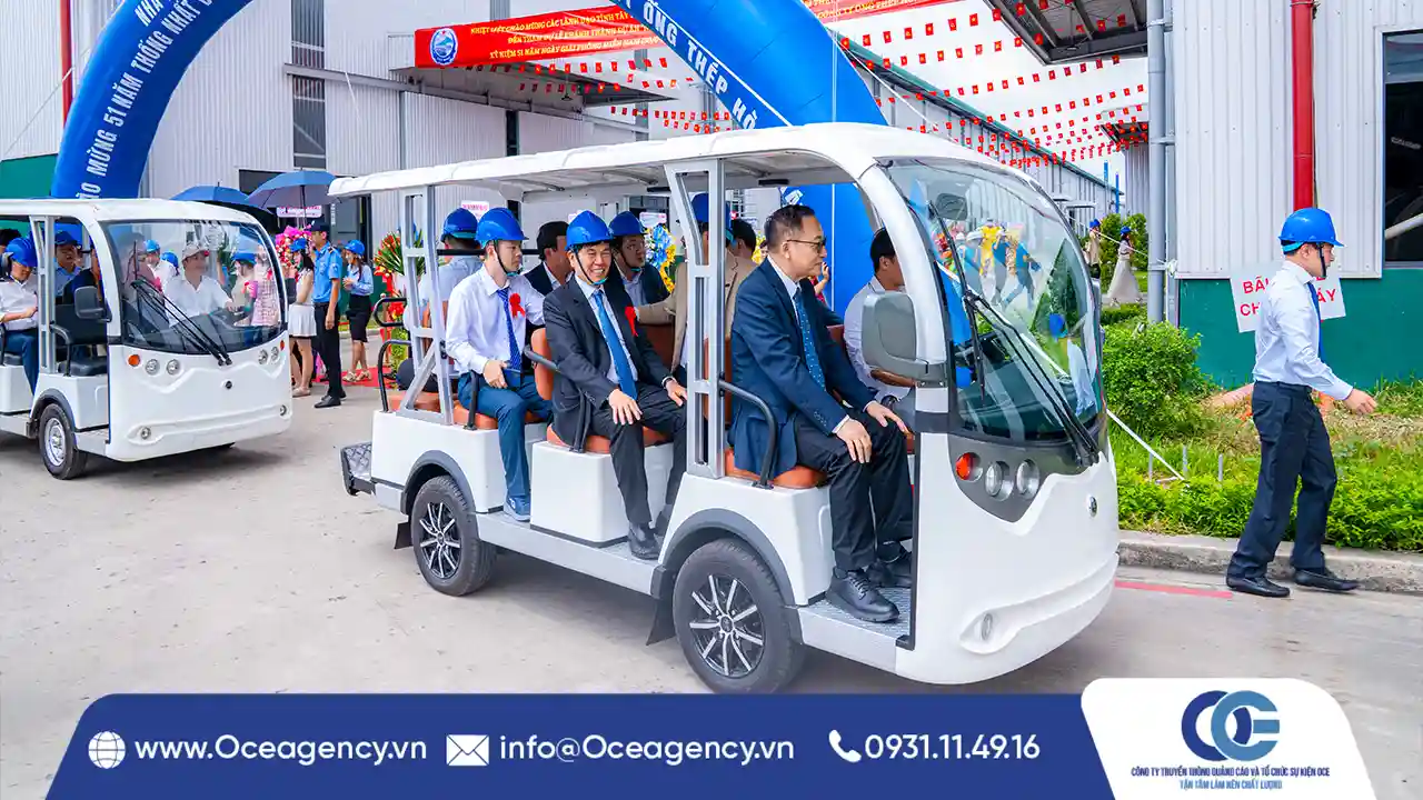 TỔ CHỨC LỄ KHÁNH THÀNH NHÀ MÁY ỐNG THÉP HÒA PHÁT LONG AN