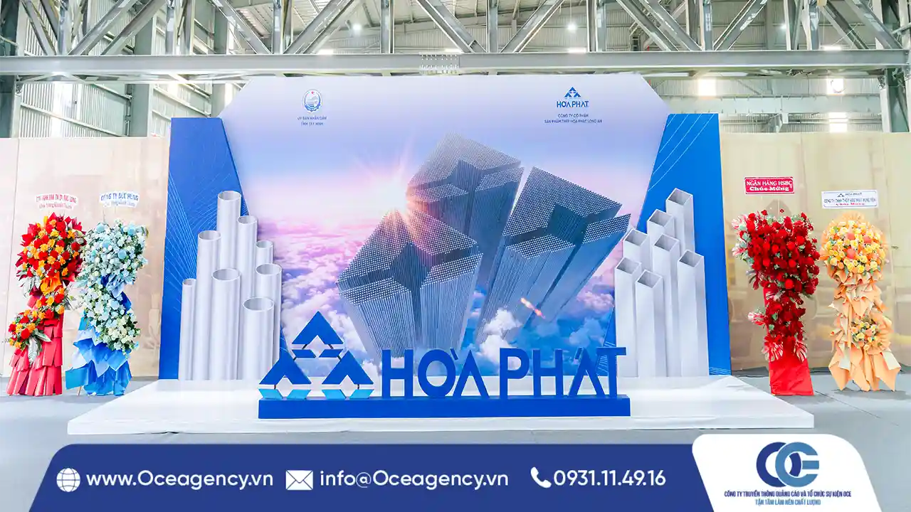 TỔ CHỨC LỄ KHÁNH THÀNH NHÀ MÁY ỐNG THÉP HÒA PHÁT LONG AN