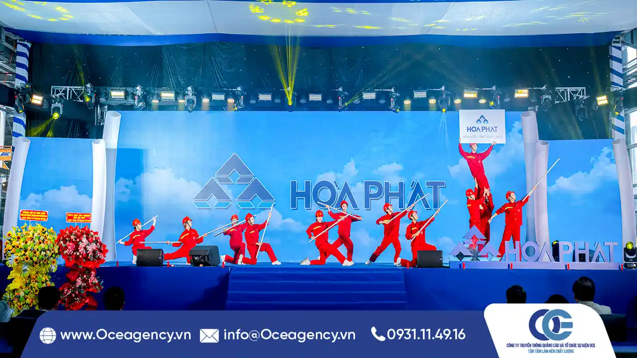 TỔ CHỨC LỄ KHÁNH THÀNH NHÀ MÁY ỐNG THÉP HÒA PHÁT LONG AN