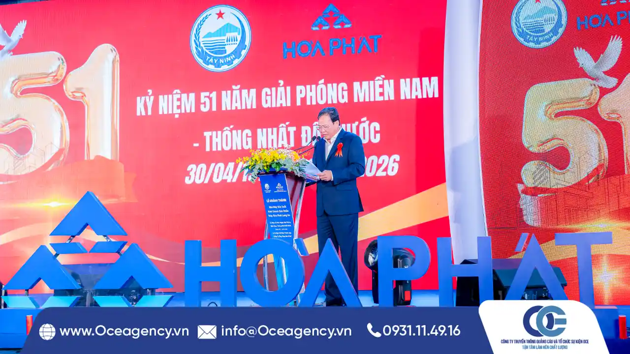 TỔ CHỨC LỄ KHÁNH THÀNH NHÀ MÁY ỐNG THÉP HÒA PHÁT LONG AN