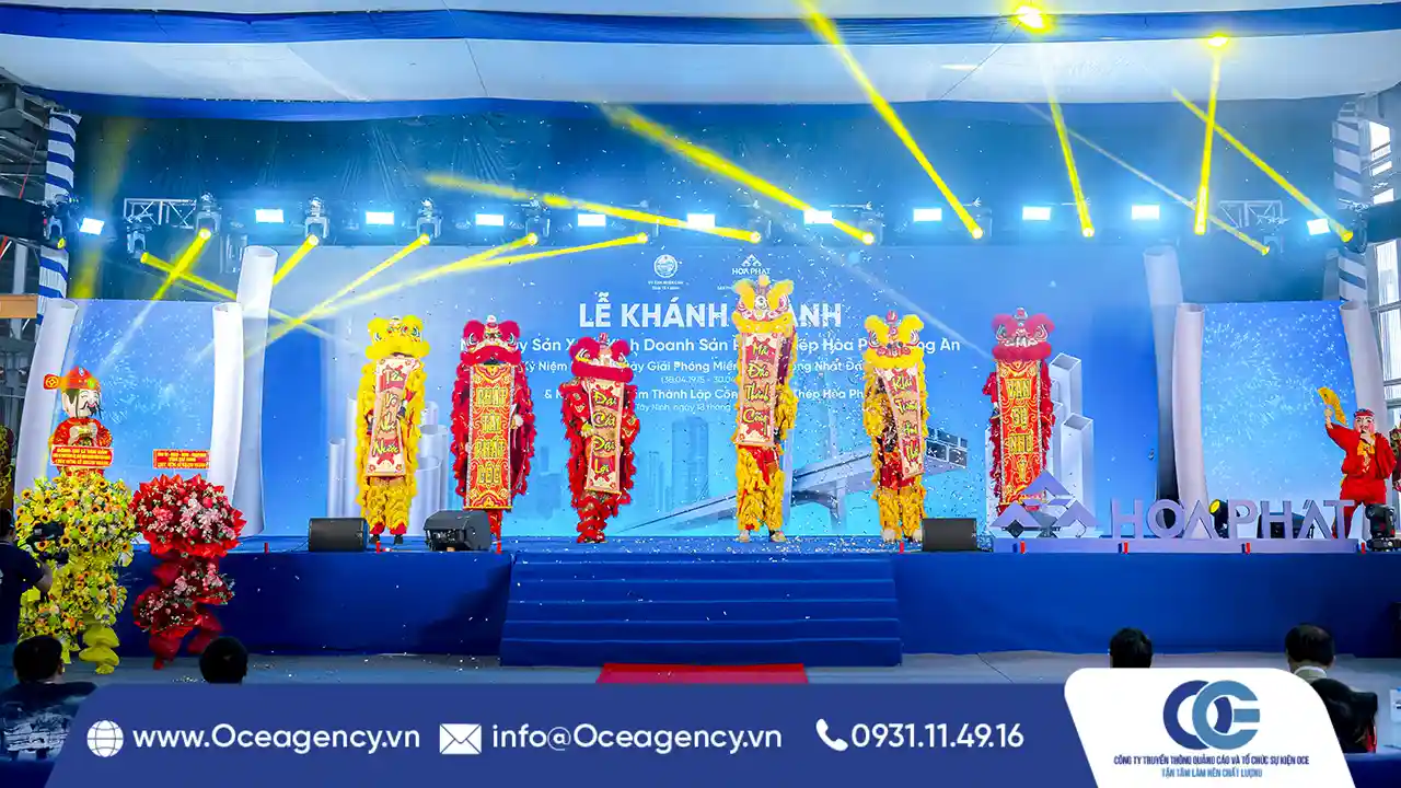 TỔ CHỨC LỄ KHÁNH THÀNH NHÀ MÁY ỐNG THÉP HÒA PHÁT LONG AN